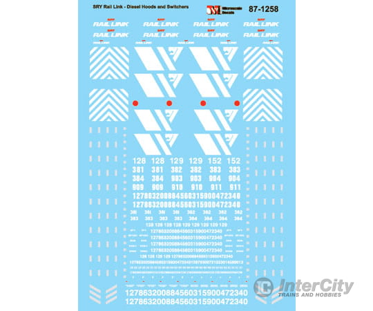 Microscale Ho 871258 Southern Railway Of British Colombia - Sry Rail Link - - Diesel Hood Units &