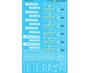 Microscale HO 871307 BC Rail - BCOL - 50’ Smooth-Side Boxcars 1985+ Decals