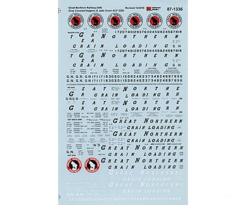 Microscale Ho 871336 Great Northern - Gn (Gray Scheme) -- Acf Centerflow 4650 5250 & Cyl Magor 4750
