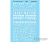 Microscale Ho 871468 Railroad Decal Set -- Chicago Burlington & Quincy Post-1968 Freight Cars Decals