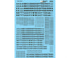 Microscale HO 90052 Alphabets & Numbers - Block Gothic - Black - Decals