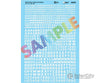 Microscale Ho 90301 Alphabet & Number Decal Set -- Gothic Block (White) 10’ 14’ 18’ 20’ Decals