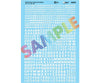 Microscale Ho 90301 Alphabet & Number Decal Set -- Gothic Block (White) 10’ 14’ 18’ 20’ Decals