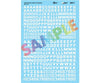 Microscale Ho 90311 Alphabet & Number Decal Set - - Gothic Block (White) 22’ 24’ Decals