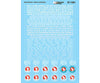 Microscale N 601261 Great Northern - GN - Steam Locomotives (Silver White Lettering) - Decals