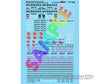 Microscale N 601328 Milwaukee Road - Milw -- Steel Cabooses Circa 1950-1980 Decals