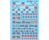 Microscale N 601531 Railroad Decal Set -- Union Pacific Fallen Flags Freight Cars Decals