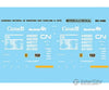 Microscale N 604086 Railroad Decal Set - Cn -- 40’ Box Cars 1985 + Decals