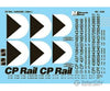 Microscale N 604339 Canadian Pacific - Cp -- Cabooses (Multimark Logos) 1969 + Decals