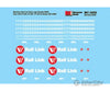 Microscale N 605006 Railroad Decal Set - Montana Rail Link/SRY 2009+ Logo for Diesels (’W’ Inside Red Spot) Decals