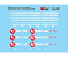 Microscale N 605006 Railroad Decal Set - Montana Rail Link/SRY 2009+ Logo for Diesels (’W’ Inside Red Spot) Decals