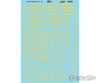 Microscale N 70026 Alphabets And Numbers -- Condensed Gothic (Yellow) Decals