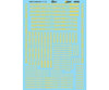Microscale N 70026 Alphabets And Numbers -- Condensed Gothic (Yellow) Decals