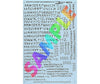 Microscale N 70212 Graffiti Alphabet & Numbers -- Black Decals