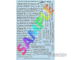 Microscale N 70212 Graffiti Alphabet & Numbers -- Black Decals
