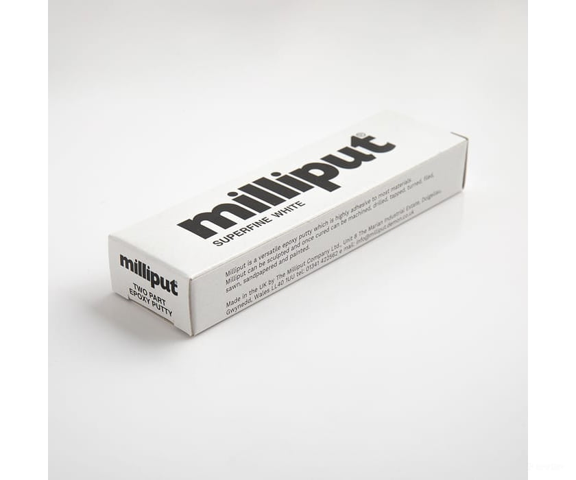 Milliput SUPWT SuperFine White Modelling 2-Part Epoxy Putty Paint