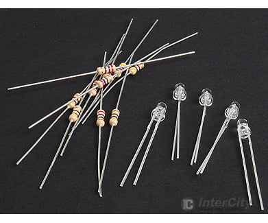 Miniatronics Corp. 1231005 Yeloglo White Leds Pkg(5) -- 3Mm Lights & Electronics