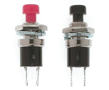 Miniatronics Corp. 3302502 Switches -- Push-Button Spst Momentary - Normally Open 1/4 .64Cm Pkg(2)