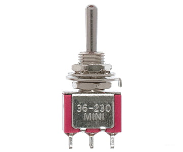 Miniatronics Corp. 3623004 Miniature Toggle Switches -- Spdt 5Amp 120V Center Off Pkg(4) Lights &