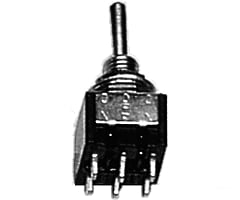 Miniatronics Corp. 3627002 Miniature Toggle Switches -- Dpdt 5Amp 120V Momentary Pkg(2) Lights &
