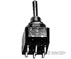 Miniatronics Corp. 3627002 Miniature Toggle Switches -- Dpdt 5Amp 120V Momentary Pkg(2) Lights &