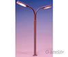 Miniatronics Corp. Ho 7208801 Lampposts -- Double Highway Light (Gray) - 2-3/4 6.8Cm Lights &