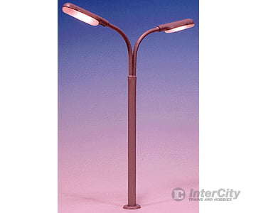 Miniatronics Corp. Ho 7208801 Lampposts -- Double Highway Light (Gray) - 2-3/4 6.8Cm Lights &