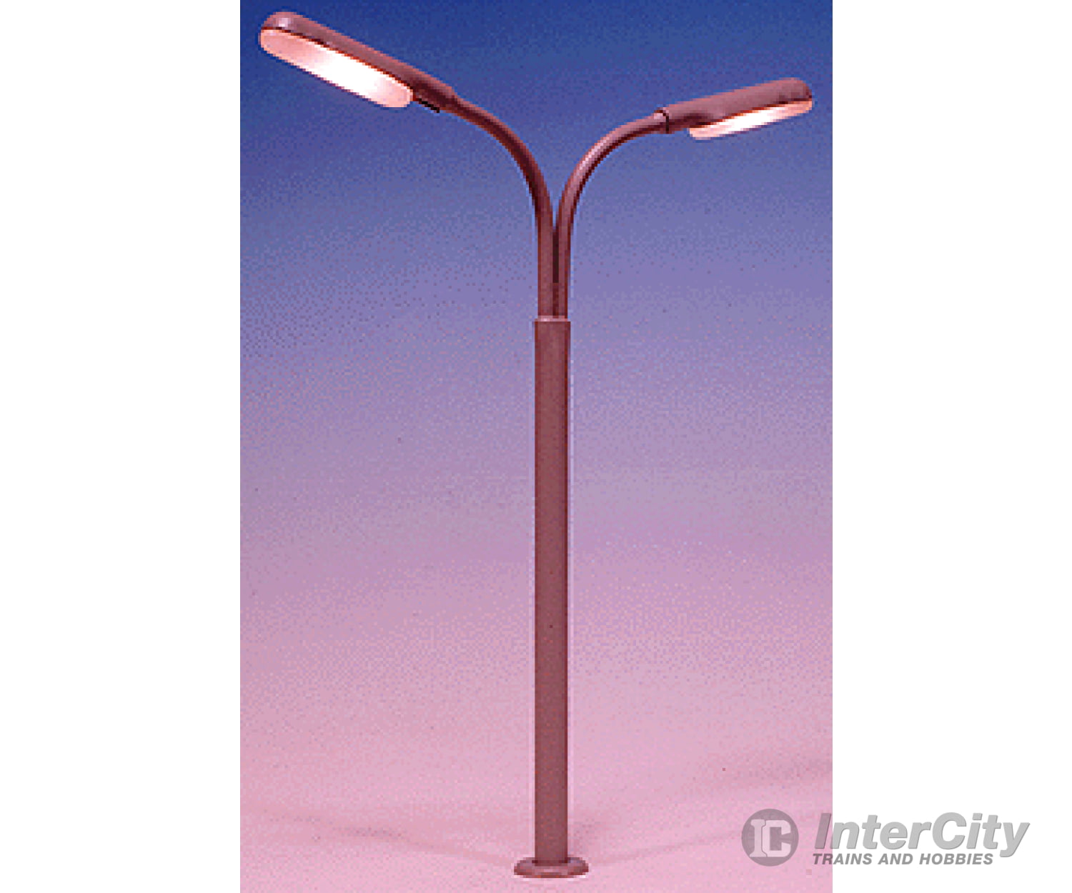 Miniatronics Corp. Ho 7208801 Lampposts -- Double Highway Light (Gray) - 2-3/4 6.8Cm Lights &