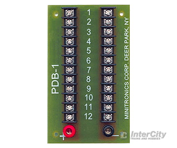 Miniatronics Pdb - 1 - 12 - Position Prewired Power Distribution Block Rated At 15 Amps Lights &