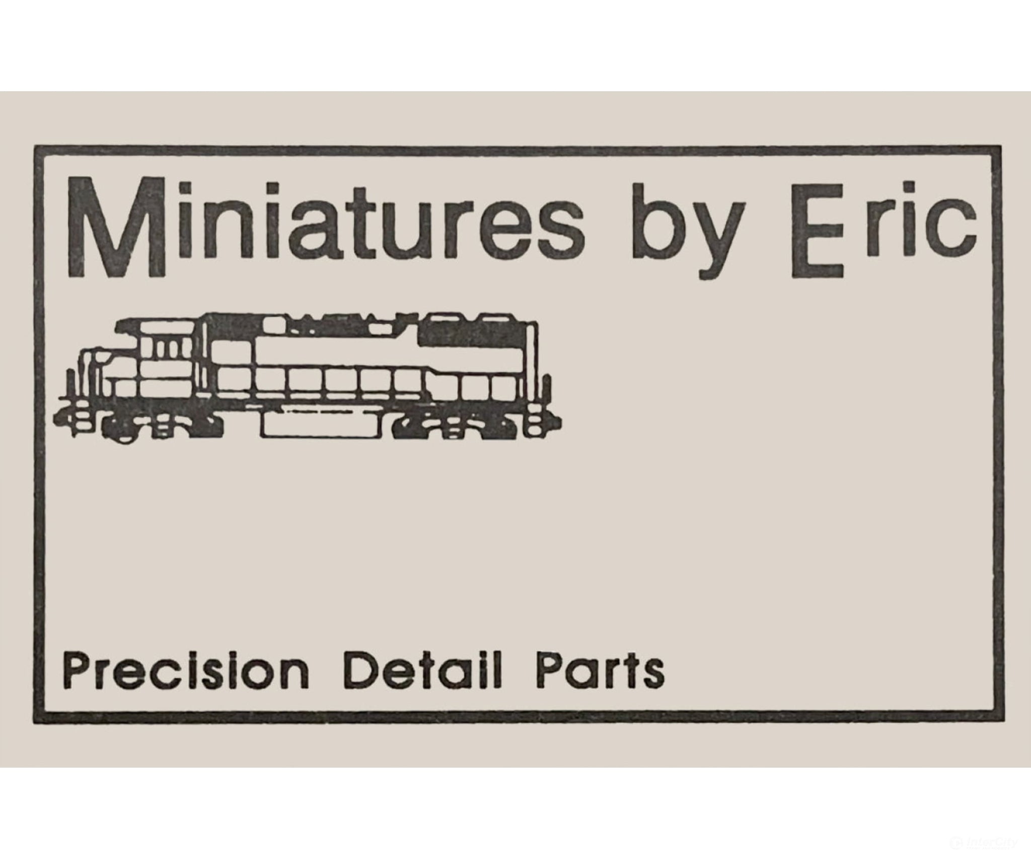 Miniatures By Eric HO N4 Number Board FA1 Detailing Parts