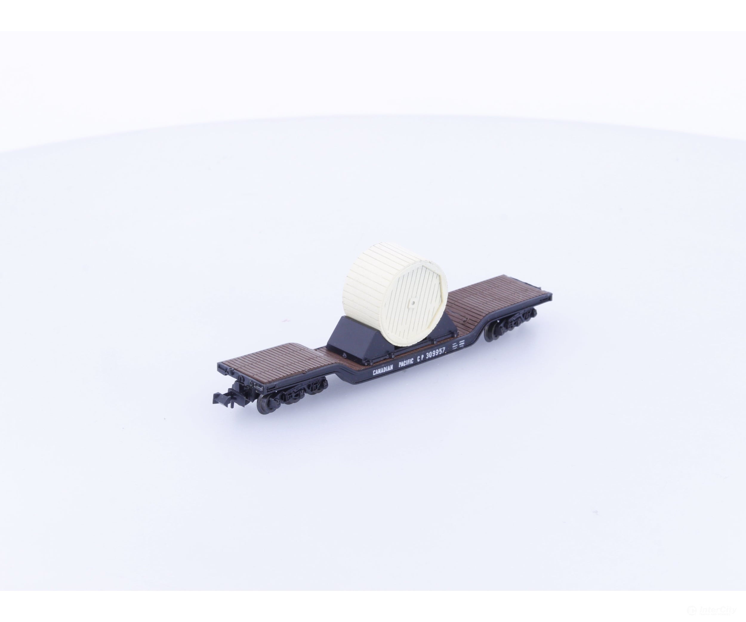 Minitrix 51311800 N Depressed Center Flat Car with Load Canadian National (CN) 309957 - Freight Cars