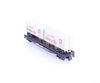 Minitrix 51314900 N Piggyback Flatcar with 2 Trailers Atchison Topeka and Santa Fe (ATSF) 94138 - Freight Cars