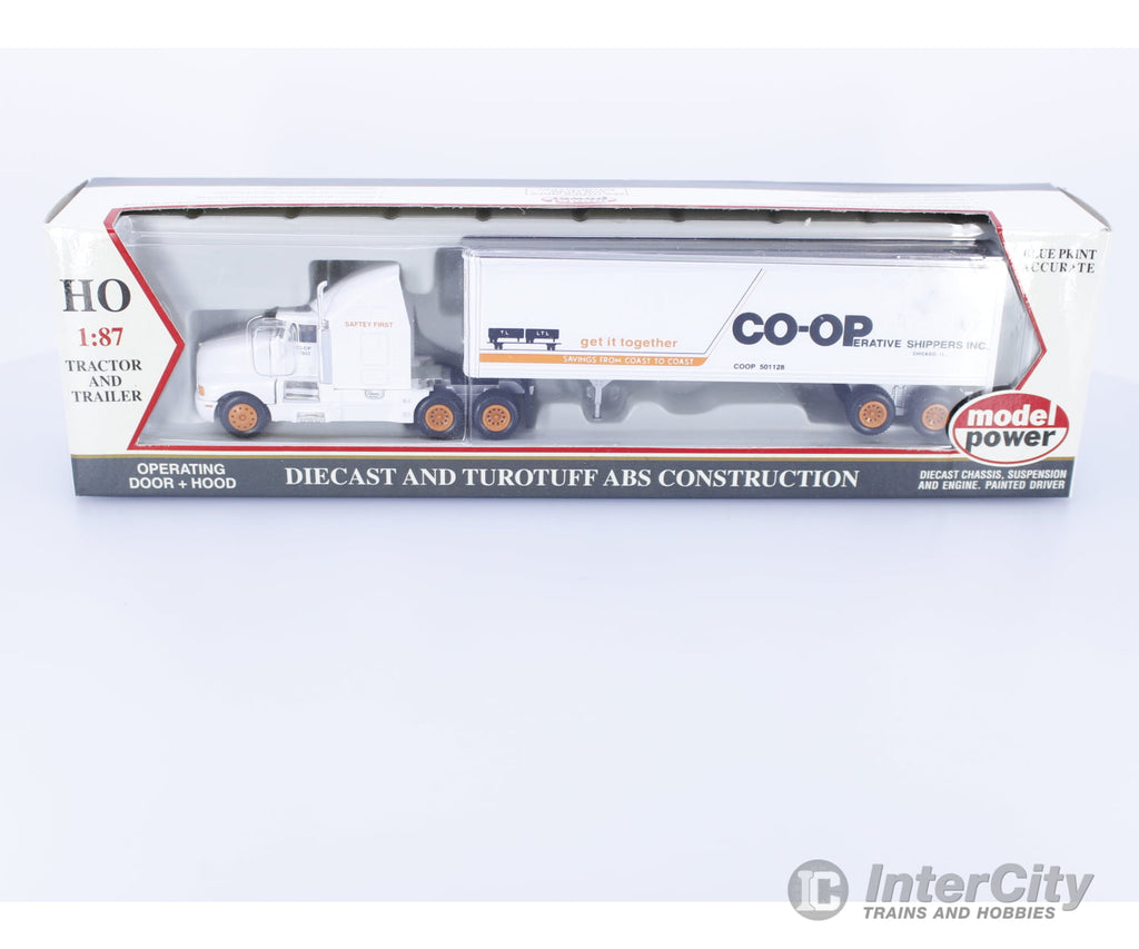 Model Power 17003 HO Co-op Tractor And Trailer Vehicles