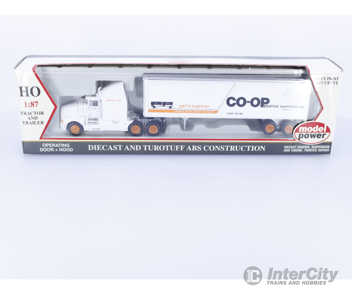 Model Power 17003 HO Co-op Tractor And Trailer Vehicles