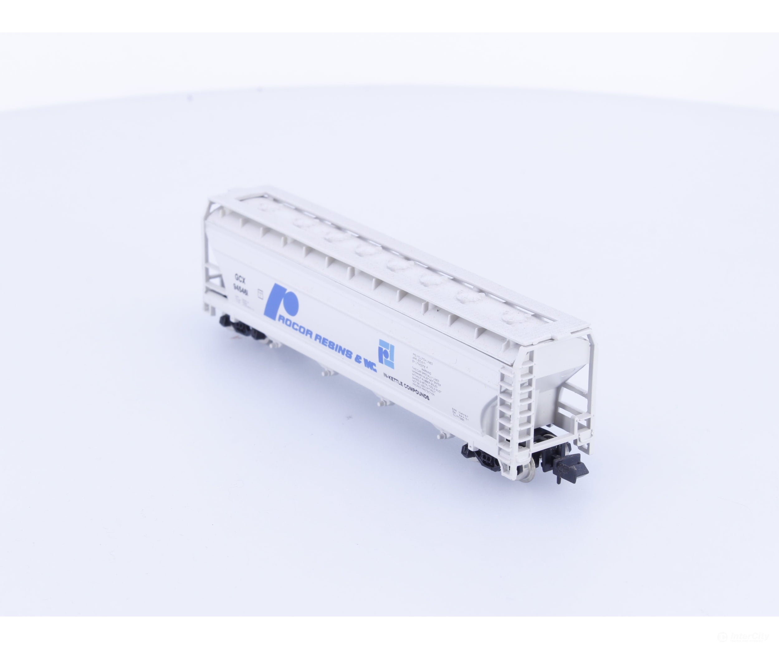 Model Power 3470 N 55’ Cylindrical Hopper Procor Resins & IKC (GCX) 945461 - Freight Cars
