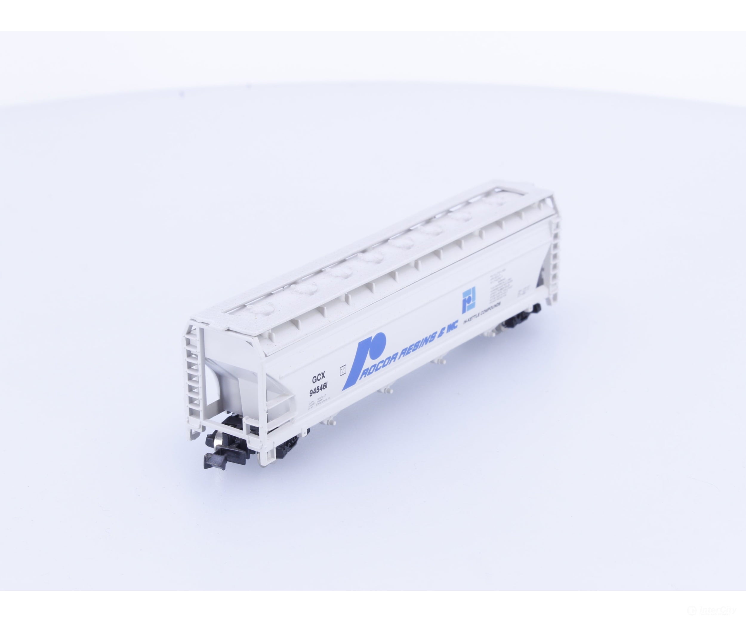 Model Power 3470 N 55’ Cylindrical Hopper Procor Resins & IKC (GCX) 945461 - Freight Cars