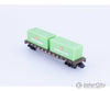 Model Power 4003 N 50’ Flat Car with 2 Evergreen Containers Pennsylvania (PRR) 474200 Freight Cars