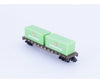 Model Power 4003 N 50’ Flat Car with 2 Evergreen Containers Pennsylvania (PRR) 474200 Freight Cars
