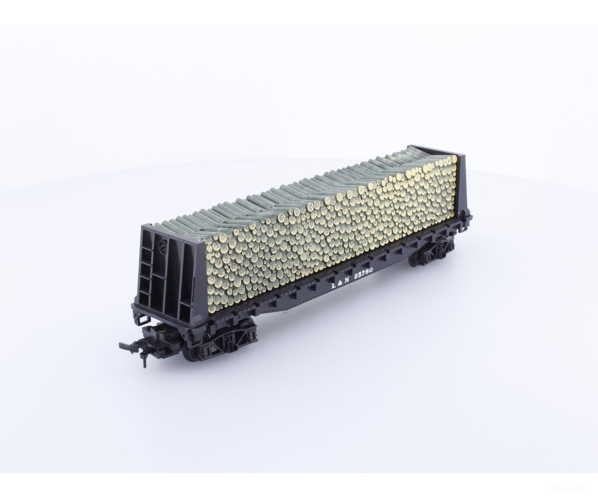 Model Power 473 HO Bulkhead Flatcar Louisville and Nashville Railroad(LN) 25780 Freight Cars