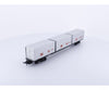 Model Power CONCAR HO Flat Deck with 3 Containers Milwaukee Road (MILW) 450 Freight Cars
