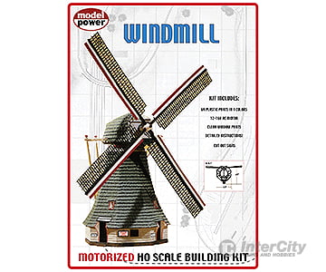Model Power Ho 404 Motorized Windmill -- Kit Structures