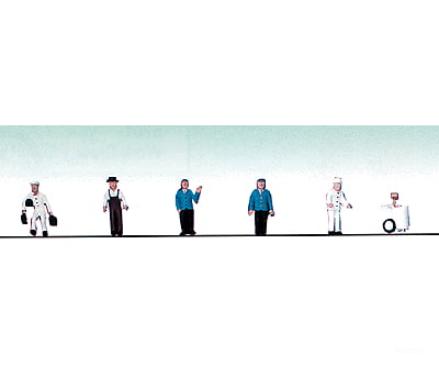 Model Power Ho 5709 Station Crew -- Pkg(6) Figures