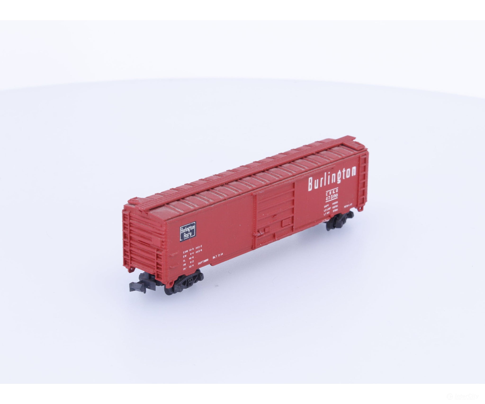 Model Power N 50’ Box Car Chicago Burlington and Quincey (CBQ) 47500 Freight Cars