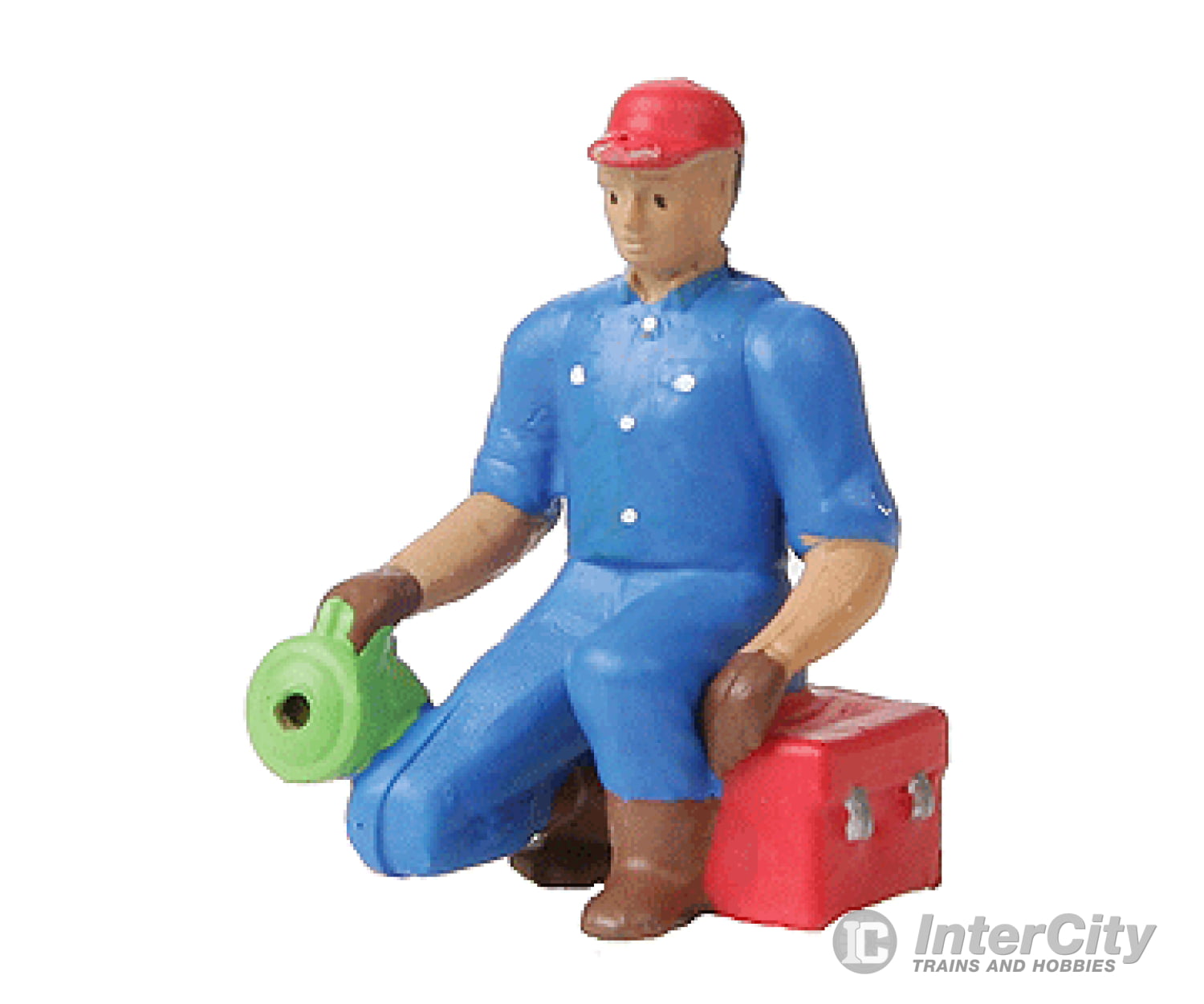 Model Power O 70011 Painted Lighted Figure (Leds & Fiber Optics For Ac/Dc) -- Man W/Flashlight