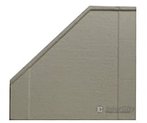 Model Railstuff N 2120 Concrete Wing Wall (One-Piece Painted Plaster Castings) -- Angle Left Tunnels