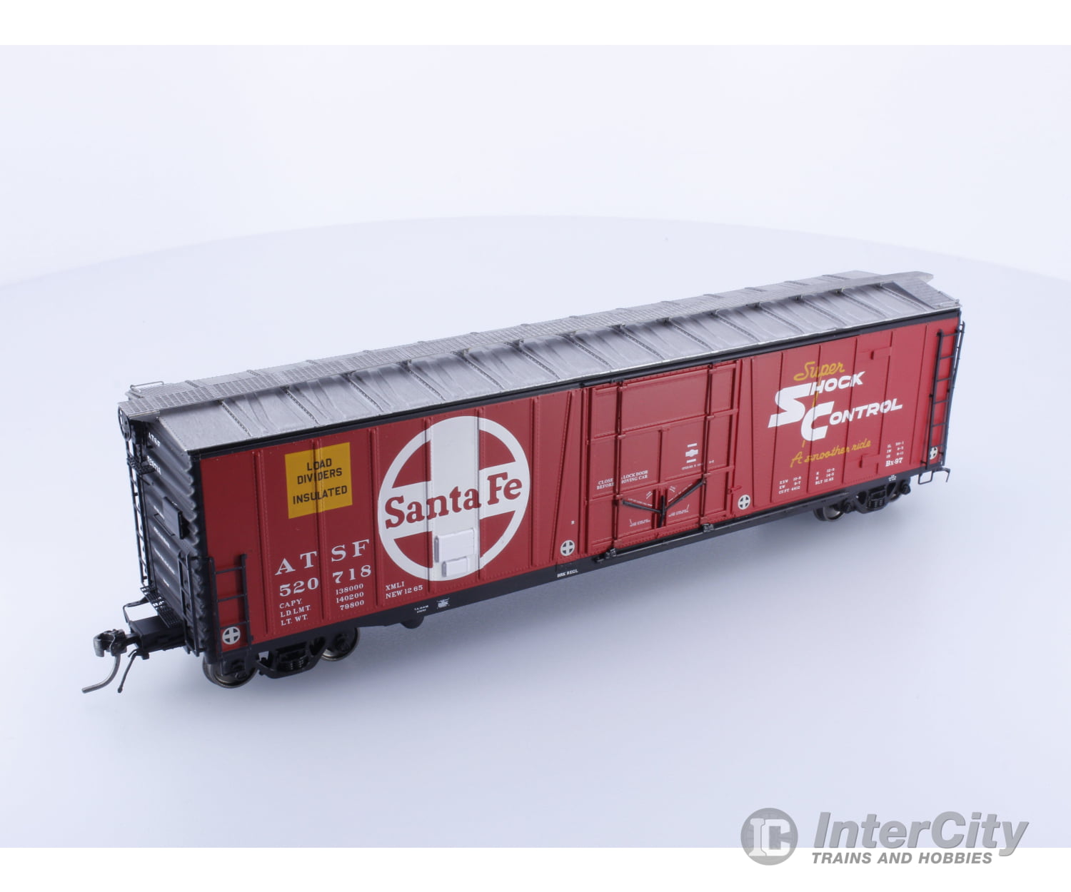 Moloco 22001-05 Ho Topeka Shops 50’ Bx-97 Box Car Santa Fe (Sf) 520718 Freight Cars