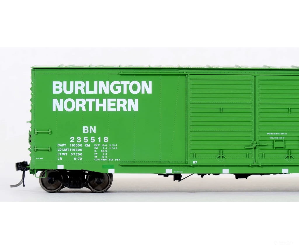 Moloco 70010-09 HO TP 6-70 BN repaint Brainerd built 50’ XM 15-0 Double-slider ctd. BN 235518 TP 6-70 - Freight Cars