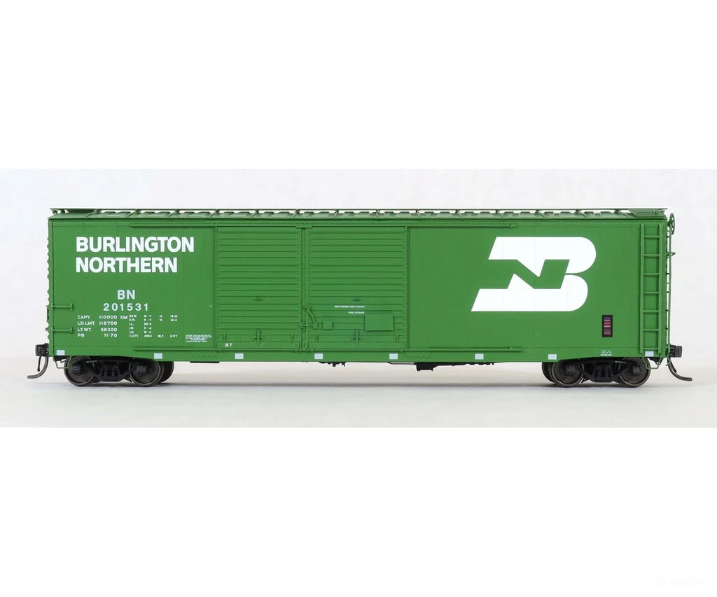 Moloco 70510-02 HO St. Cloud built 50’ XM 15-0 Double-slider offset BN Repaint PB-11-70 BN 201531 (PB-11-70) - Freight