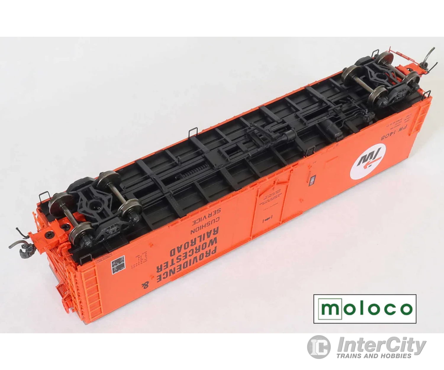 Moloco Ho 33016 Pw Repaint Ax 10-77 Fge 50’ Rbl Plt B 7 + 7R 10-1 Ctr Door - 1408 Freight Cars