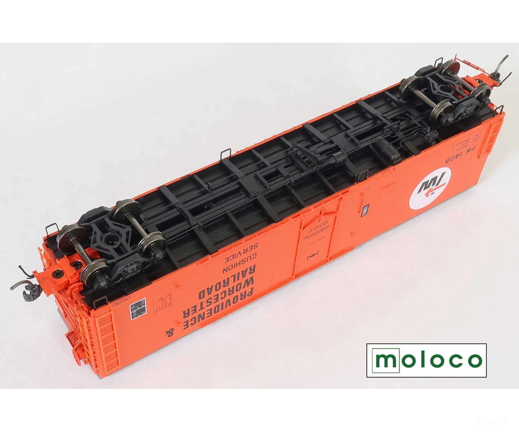 Moloco Ho 33016 Pw Repaint Ax 10-77 Fge 50’ Rbl Plt B 7 + 7R 10-1 Ctr Door - 1408 Freight Cars